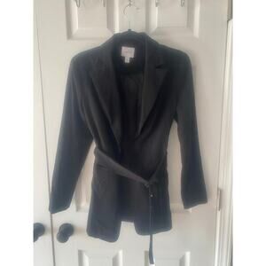 NWOT Nine West Belted Black Blazer Size Small‎